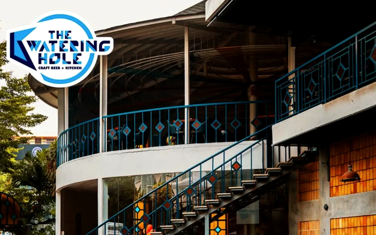 The terrace at The Watering Hole